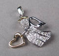 Diamantvedhæng. Ca. 0.25 ct