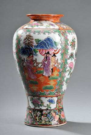 Kinesisk vase af porcelæn