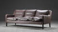 Tre-pers. sofa, dansk møbelproducent, læder Denne vare er sat til omsalg under nyt varenummer 4718730