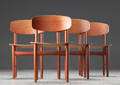Børge Mogensen. Fire stole af teak, model 122 4