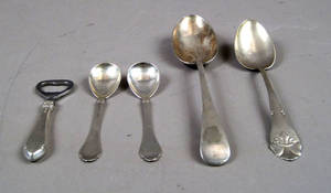 Samling blandet bestik af sølv 5