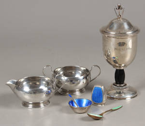 Pokal, sukker- og flødesæt m.m 7