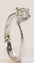 Solitairering, ca. 0.75 ct.