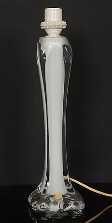 BORDSLAMPA, glas, Kosta, 1900-talets andra hälft.