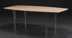 Snedkermester Lau Lauritsen f. 1975. Spisebord af teak, ubehandlet