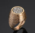 Ring af guld med brillanter, ca 0.20 ct