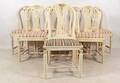 STOLAR, 8 st, gustaviansk stil, 1900-tal.