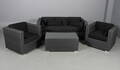Lounge havemøbelsæt. Polyrattan. 4