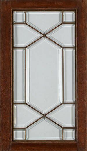 Glasdörrar med fasetterat glas