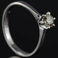 Solitaire ring ca. 0.37 ct.