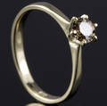 Solitaire ring ca. 0.41 ct.