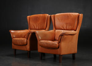 Par lænestole, læder 2