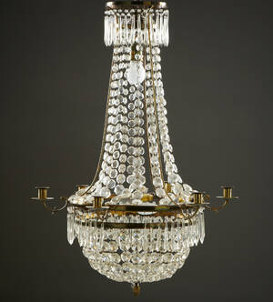 Ljuskrona Karl Johan-stil