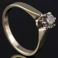 Solitaire ring ca. 0.74 ct.