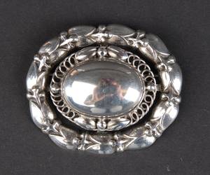 Georg Jensen. Sølvbroche