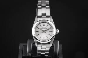 Rolex Oyster Perpetual damearmbåndsur af stål, ref. 67180. Ca. 1997 Denne vare er sat til omsalg under nyt varenummer 4118960