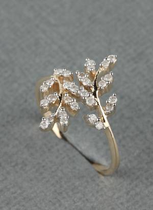 Diamantring, ca. 0.35 ct.