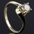 Solitaire ring ca. 0.86 ct.