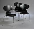 Arne Jacobsen 1902-1971. Fire stole myren, model 3100 4