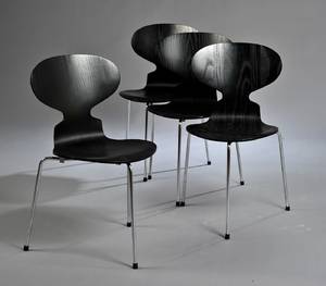Arne Jacobsen 1902-1971. Fire stole myren, model 3100 4