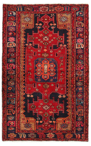 Handknuten persisk matta, Zanjan, 211x135 cm