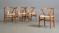 Hans. J. Wegner. Sæt på fire Y- stole, model CH-24. Jubilæumsmodel 4