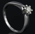 Solitaire ring ca. 0.40 ct.