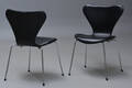 Arne Jacobsen. Par stole Syveren, model 3107 2  Denne vare er sat til omsalg under nyt varenummer 4511323