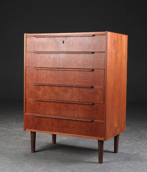 Kommode af teaktræ, 1960erne