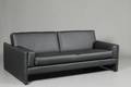 Leolux. 3-pers.sofa i sort læder