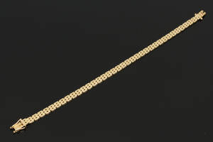 Murstensarmbånd, 14 kt guld