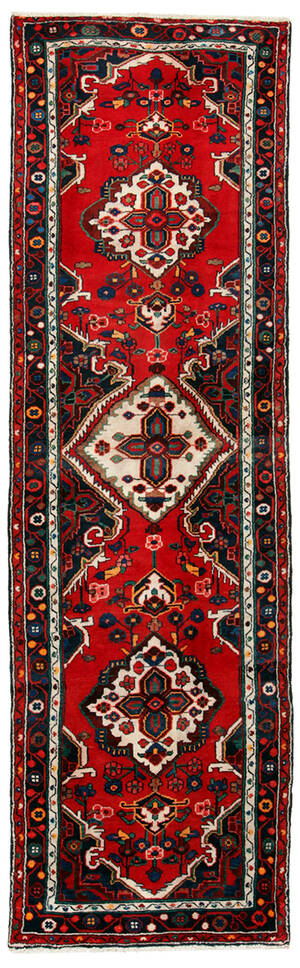 Persisk handknuten gallerimatta Hamadan, 285 x 82 cm
