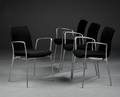 Jorge Pensi. Sæt på fire armstole, model Gorka 4