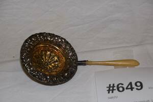 Tesil i silver med benskaft, L 14 cm