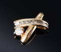 Brillantvedhæng af 14 kt guld, ca 0.23 ct