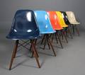 Charles Eames Sæt på seks skalstole, multifarvede 6