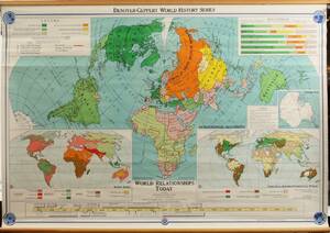 Världskarta, 1900-talets andra hälft