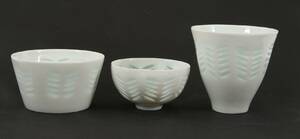 Porslin 3 delar, Friedl Holzer-Kjellberg för Arabia