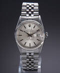 Rolex Datejust. Vintage herreur i stål med sølvfarvet skive, ca. 1966 Denne vare er sat til omsalg under nyt varenummer 4517962