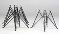Charles Eames 1907-1978. Fire Eiffel stel, sortlaket metal 4