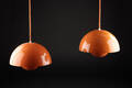 Verner Panton. Par Flower Pot lamper, orange 2 Denne vare er sat til omsalg under nyt varenummer 4323547