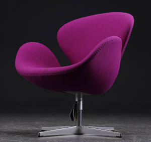 Arne Jacobsen 1902 - 1971. Svanen. Hvilestol, model 3320