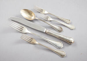Bestick i silver