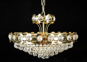 TAKLAMPA,  kristallkrona  