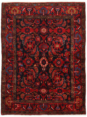 Handknuten äkta matta, Hamadan, 180x135 cm