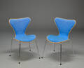 Arne Jacobsen, par stole, model 3107 forsidepolstret 2  