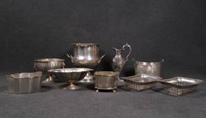 Konvolut 8 versilberte Gefäße 8