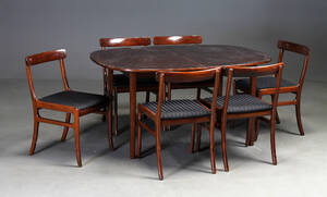 Ole Wanscher 1903-1985. Rungstedlund, spisestue af mahogni