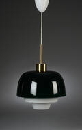 Holmegaard. Pendel af glas og messing  Denne vare er sat til omsalg under nyt varenummer 4517915