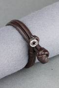 Ole Lynggaard. Sweet drops læderarmbånd